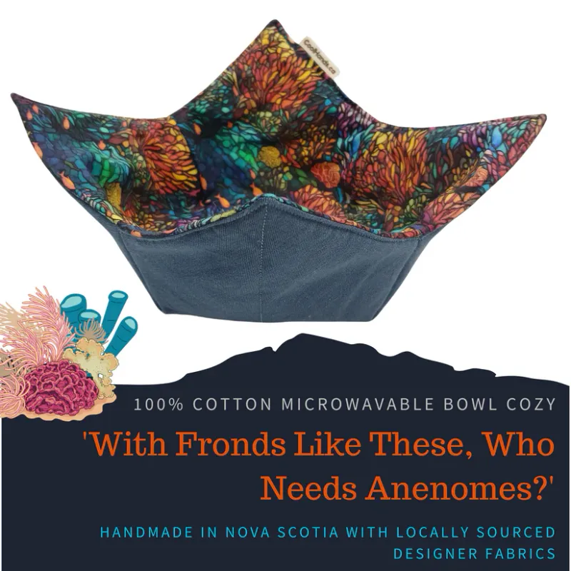 With Fronds Like These, Who Needs Anenomes? Bowl Cozy 