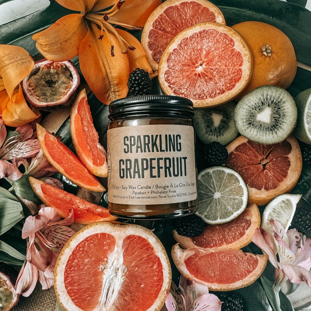 Sparkling Grapefruit- Lawrencetown Candle Co.