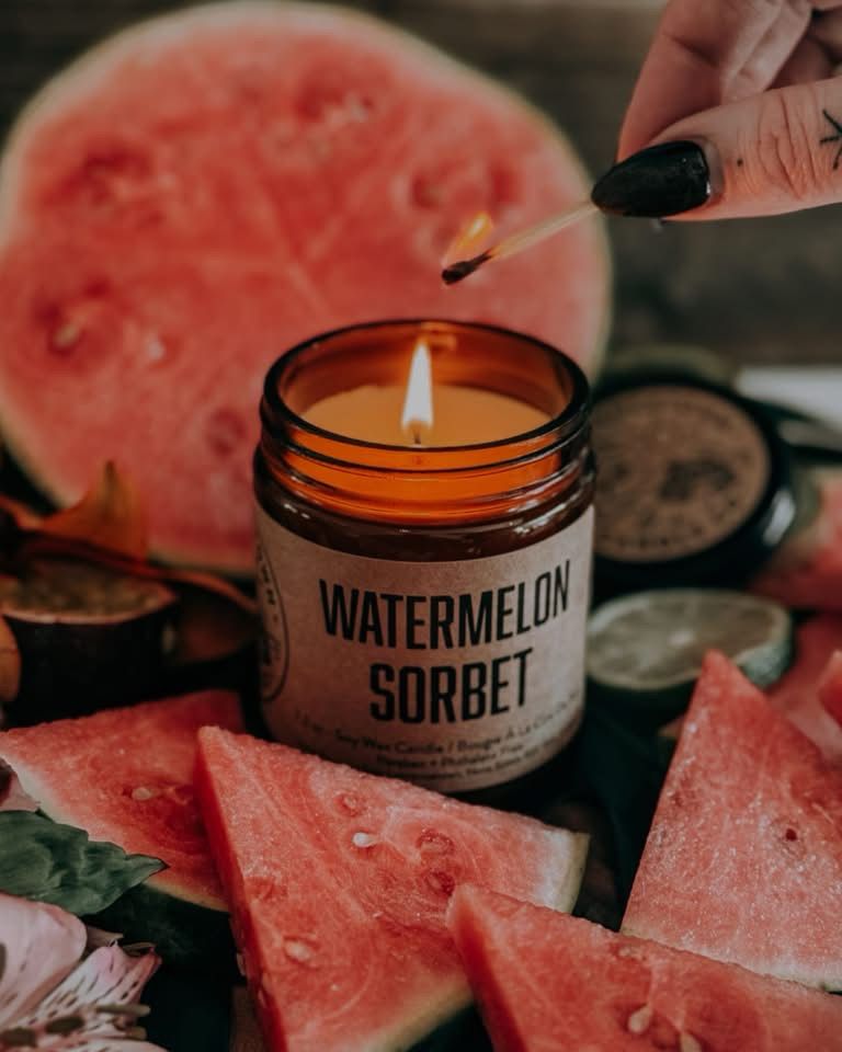 Watermelon Sorbet- Lawrencetown Candle Co. Watermelon Sorbet- Lawrencetown Candle Co.