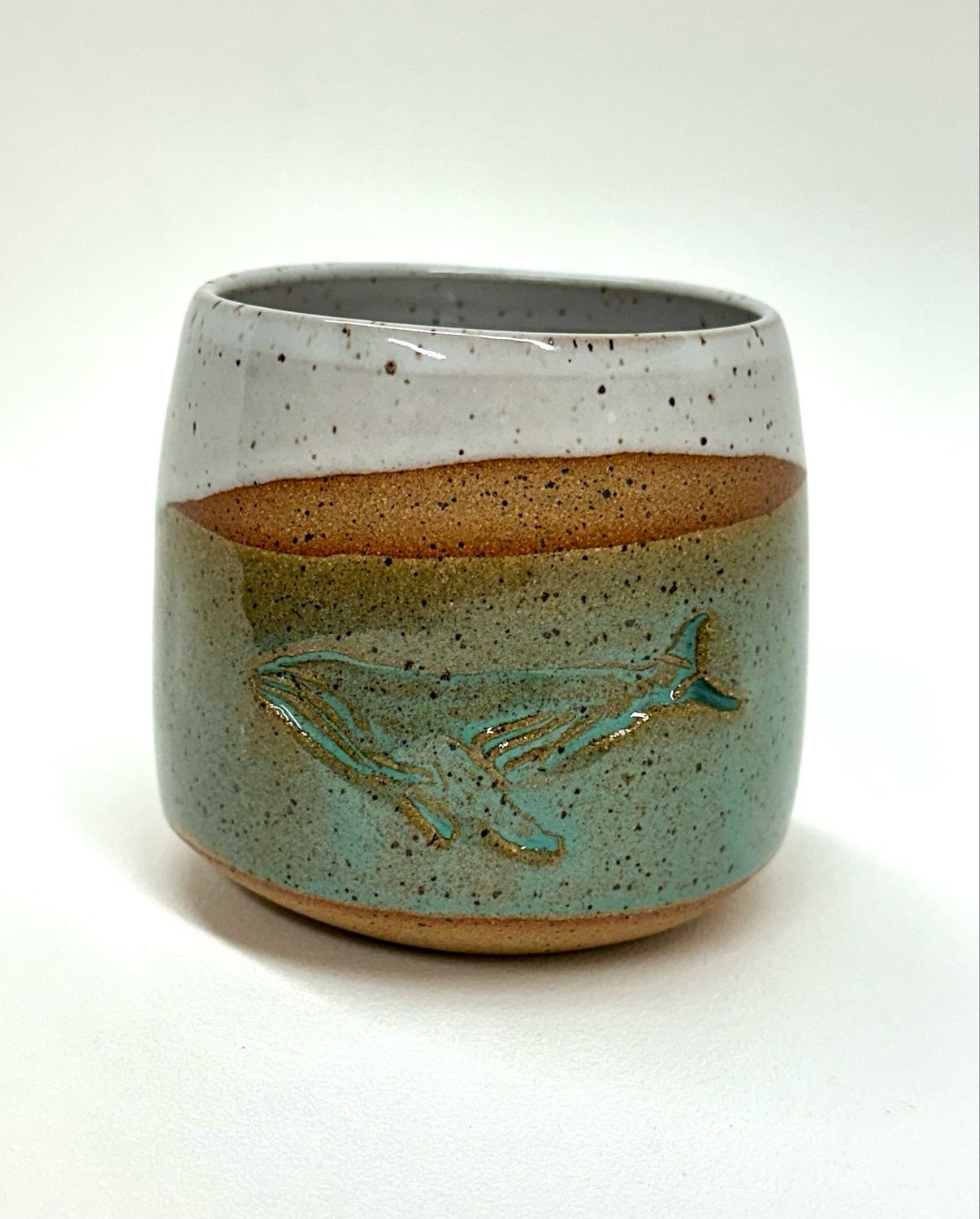 White and Blue Whale Cup (large)- Andrea Puszkar
