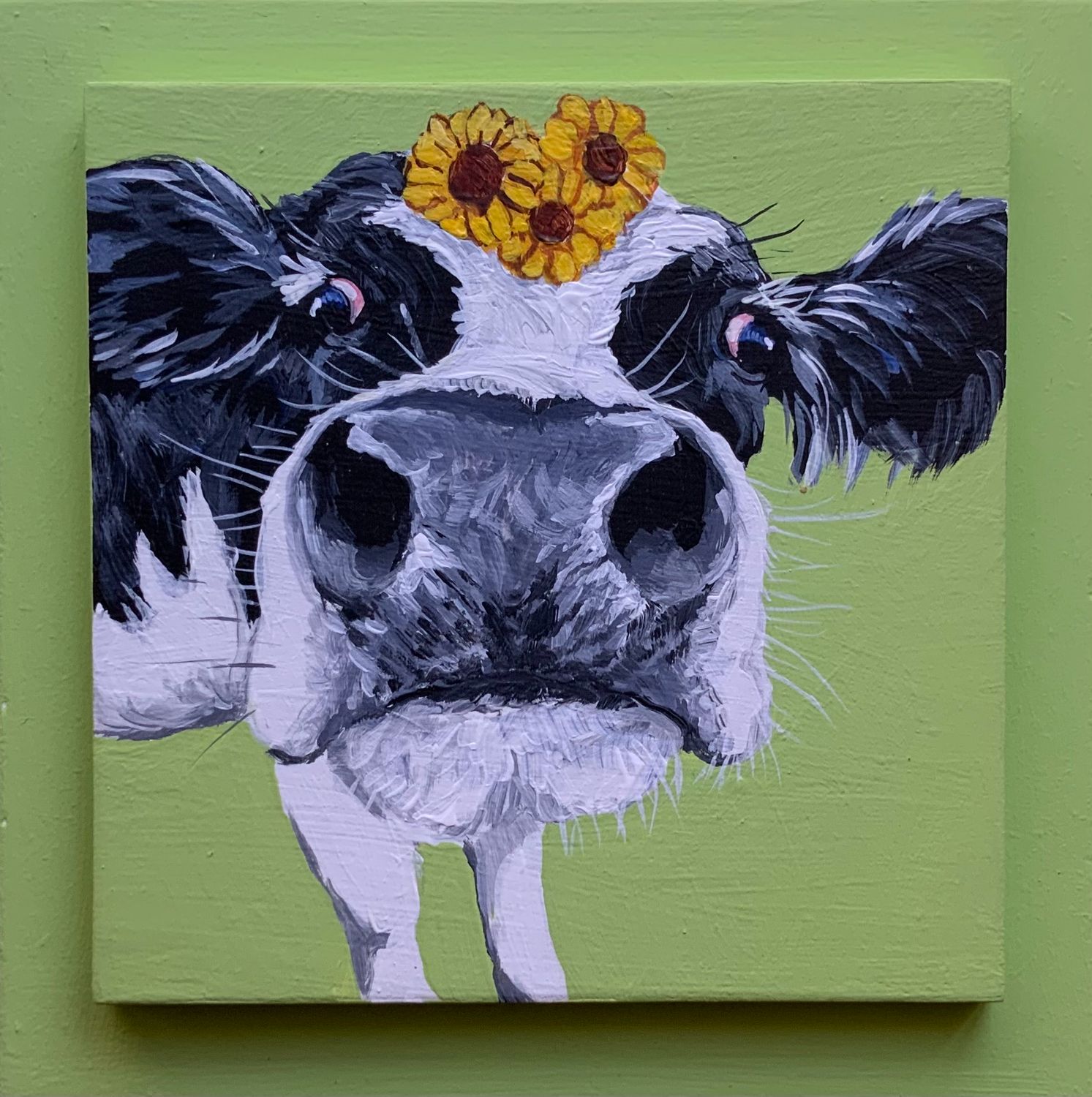 Minnie on Light Green 
