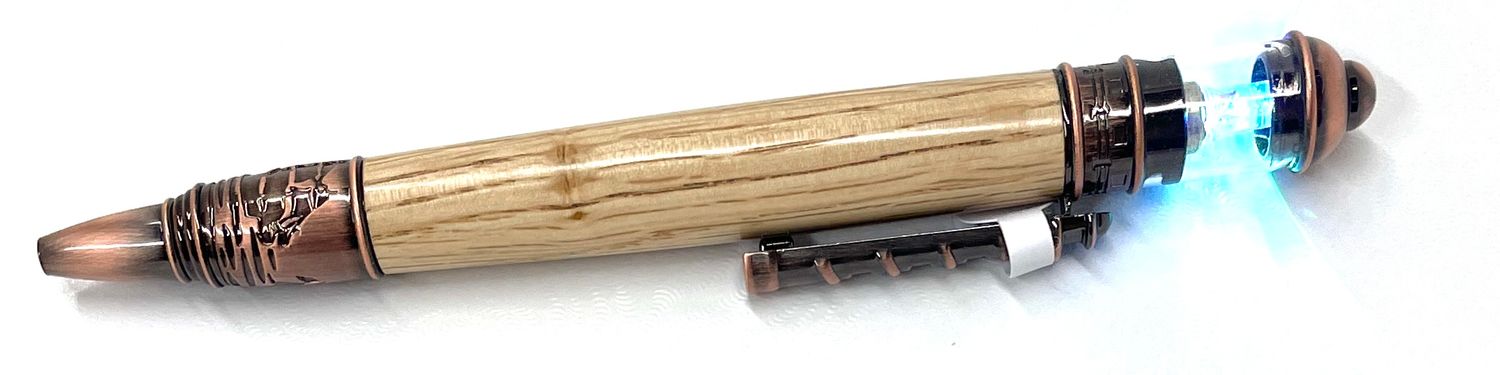 Lighthouse Pen Red Oak with Copper - Sid Watts