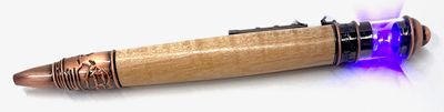 Lighthouse Pen Curly Maple with Copper - Sid Watts