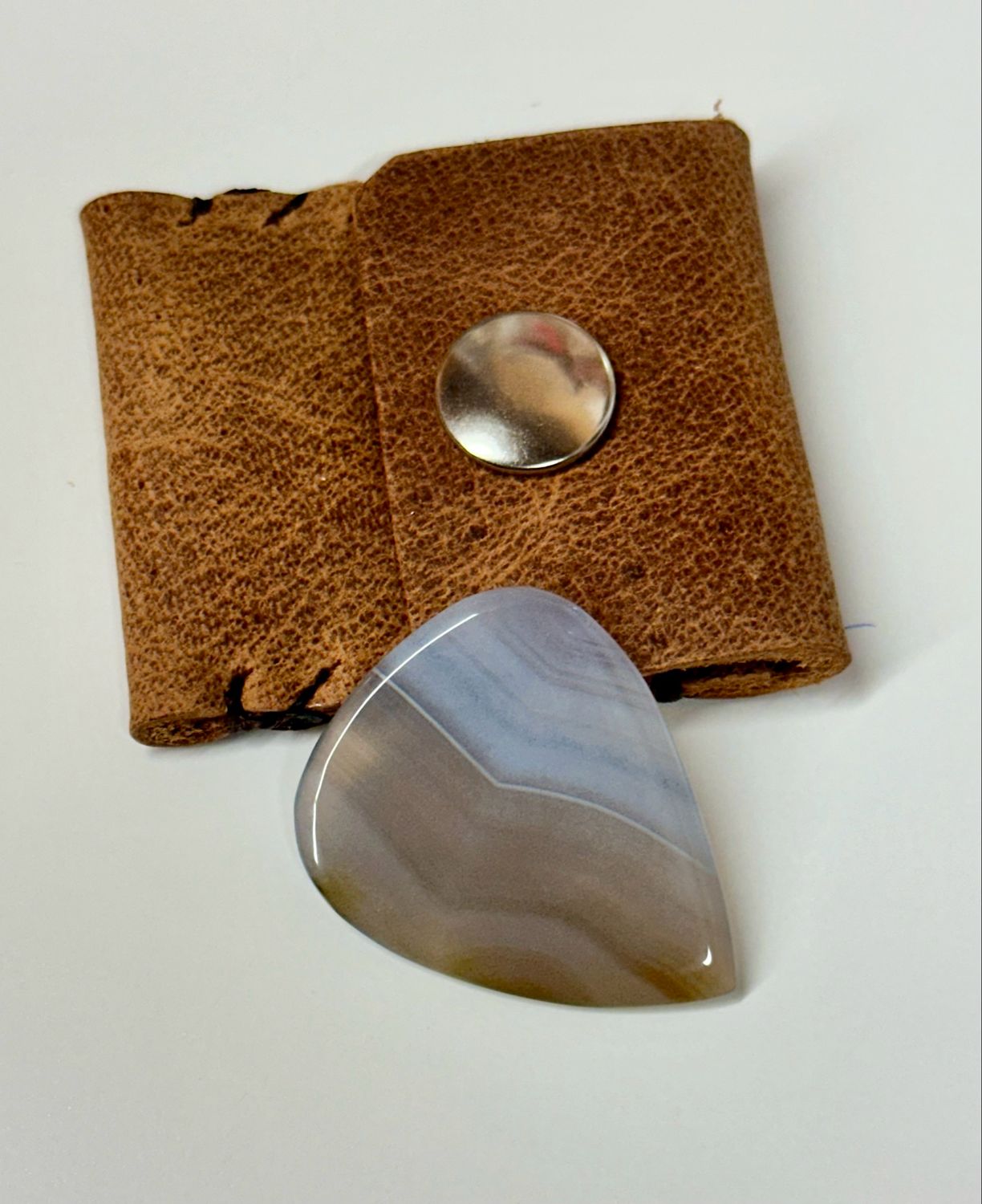 Assorted Banded Agate Guitar Pick - Fundy Treasures 