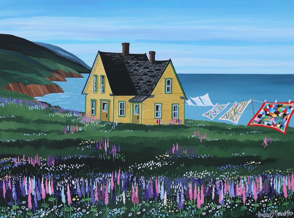 Lupines at Broad Cove Marsh - Andrew Meredith