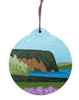 Blomidon View Small Round Ornament - Care Garrison