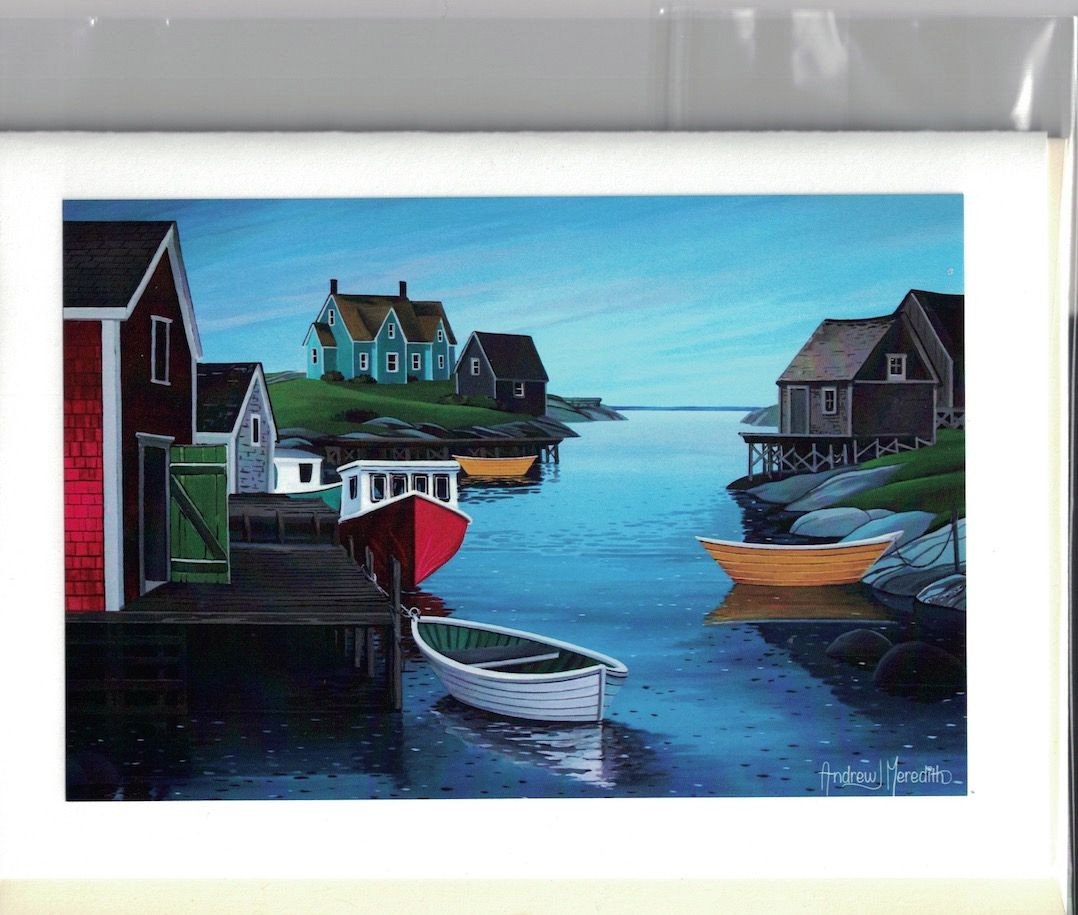 Boats at Peggy's Cove Card - Andrew Meredith Boats at Peggy's Cove Card - Andrew Meredith