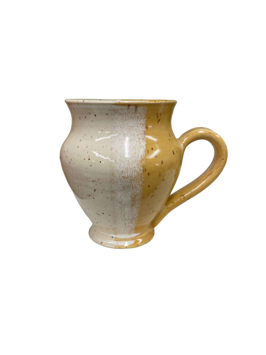 Yellow and White Classic Mug- Alicia Kate