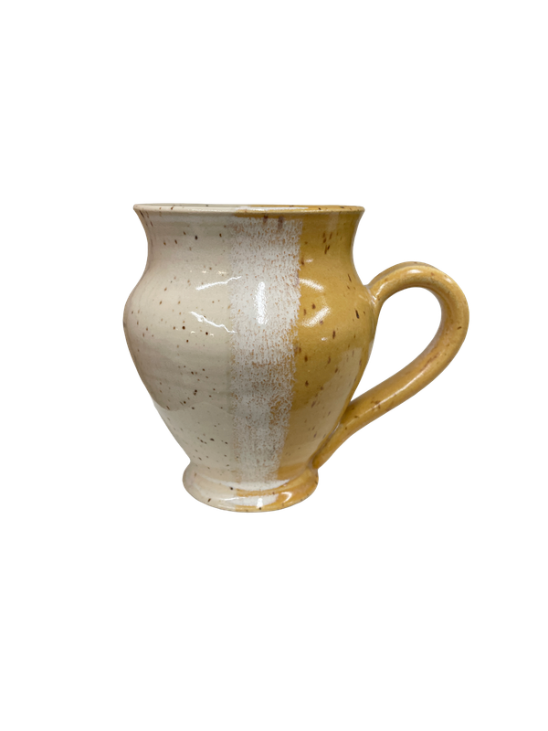 Yellow and White Classic Mug- Alicia Kate