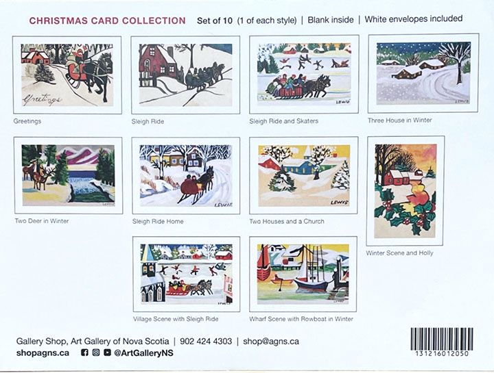 Christmas Card Collection Set of 10 - Maud Lewis