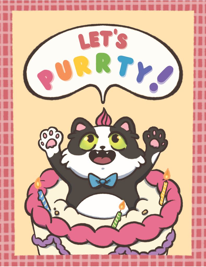 Let's Purrrty Card - MITM Let's Purrrty Card - MITM