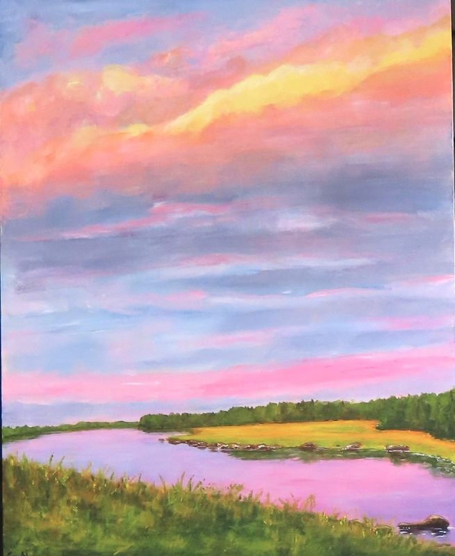 Moody Dusk (Lahave River) - Lynn Johnson