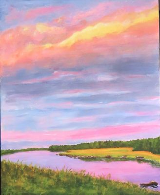 Moody Dusk (Lahave River) - Lynn Johnson Moody Dusk (Lahave River) - Lynn Johnson