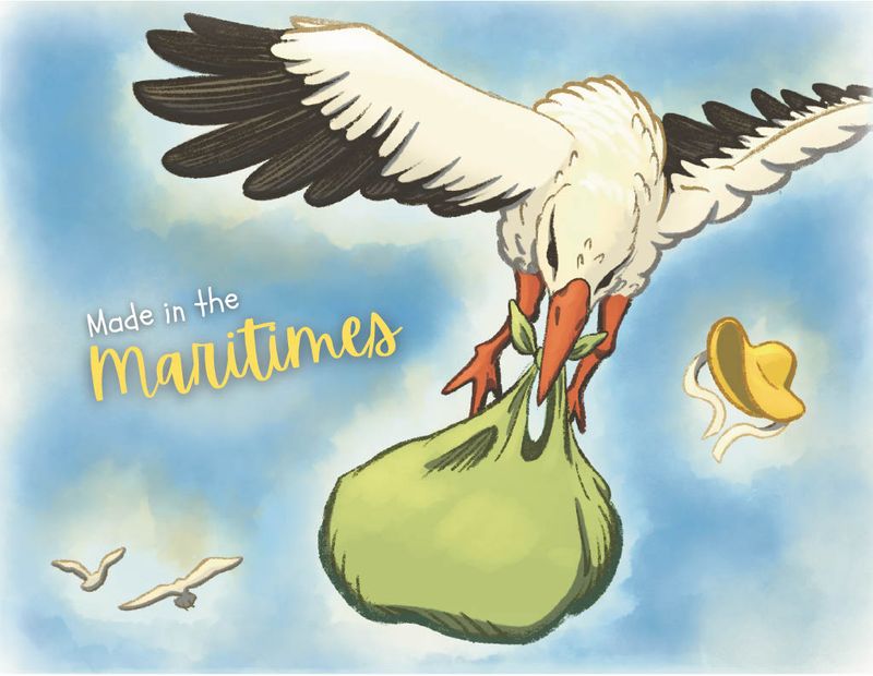 Made in the Maritimes Baby Card - MITM Made in the Maritimes Baby Card - MITM