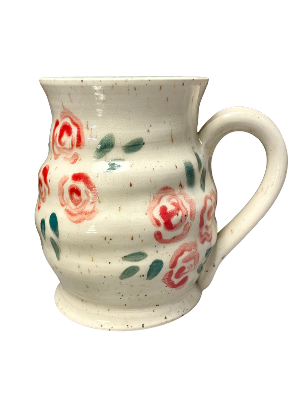 Hand Painted Rose Mug - Alicia Kate