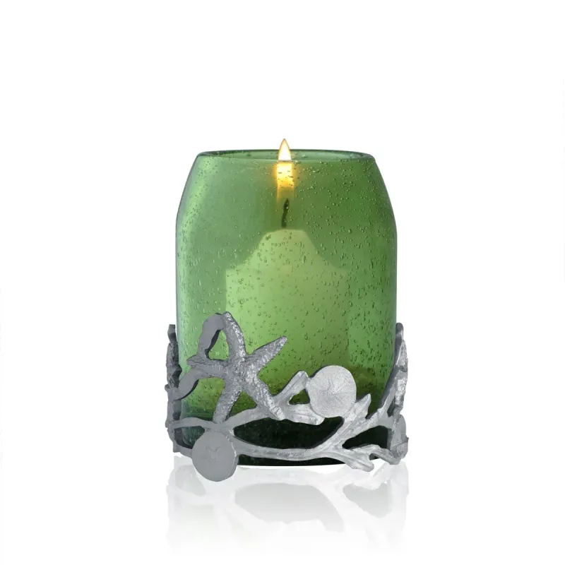 Beach Treasure Votive Candle Holder - Green - Amos