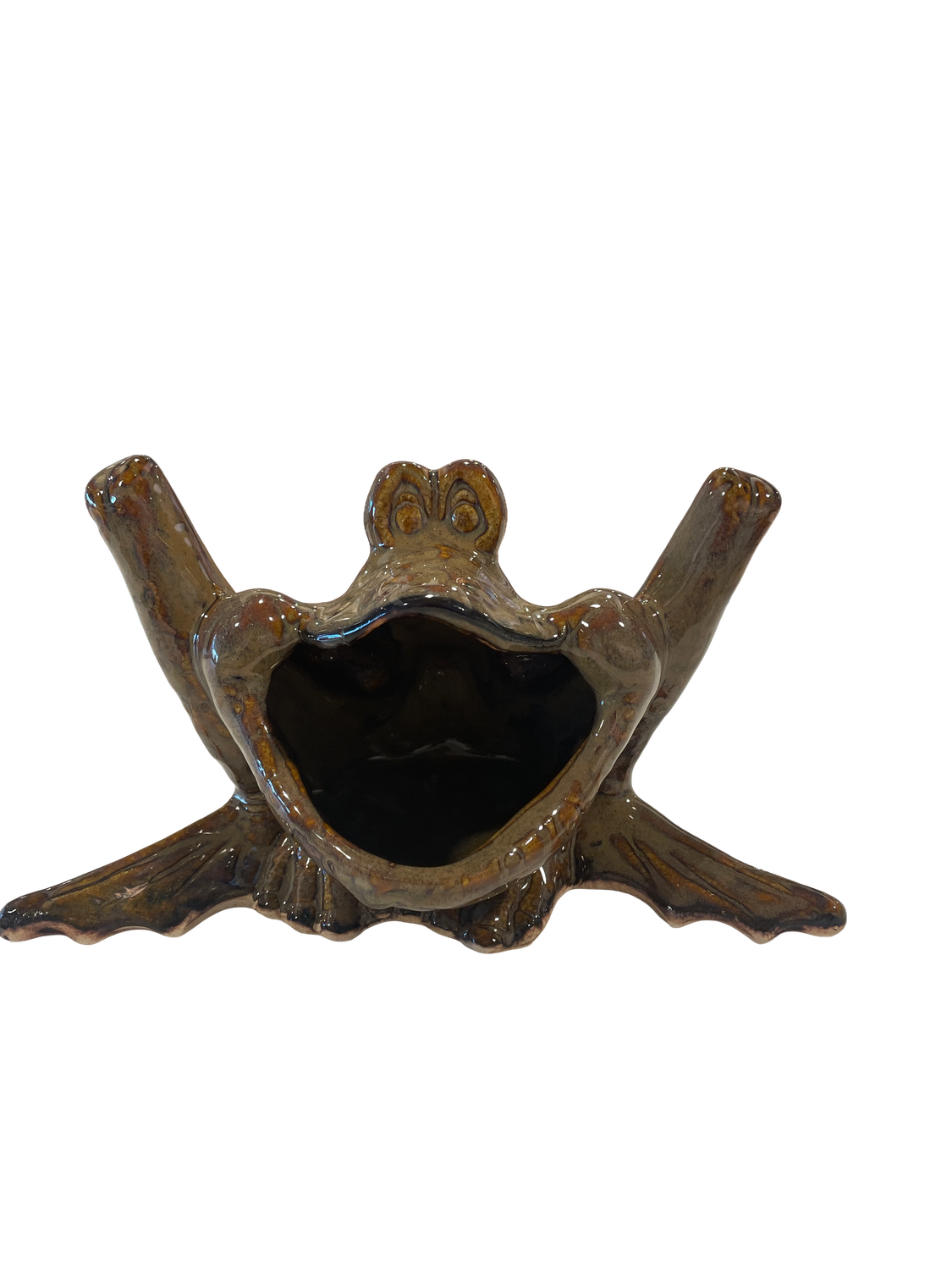 Frog Scrubbie Holder - Brown/Tan - MITM