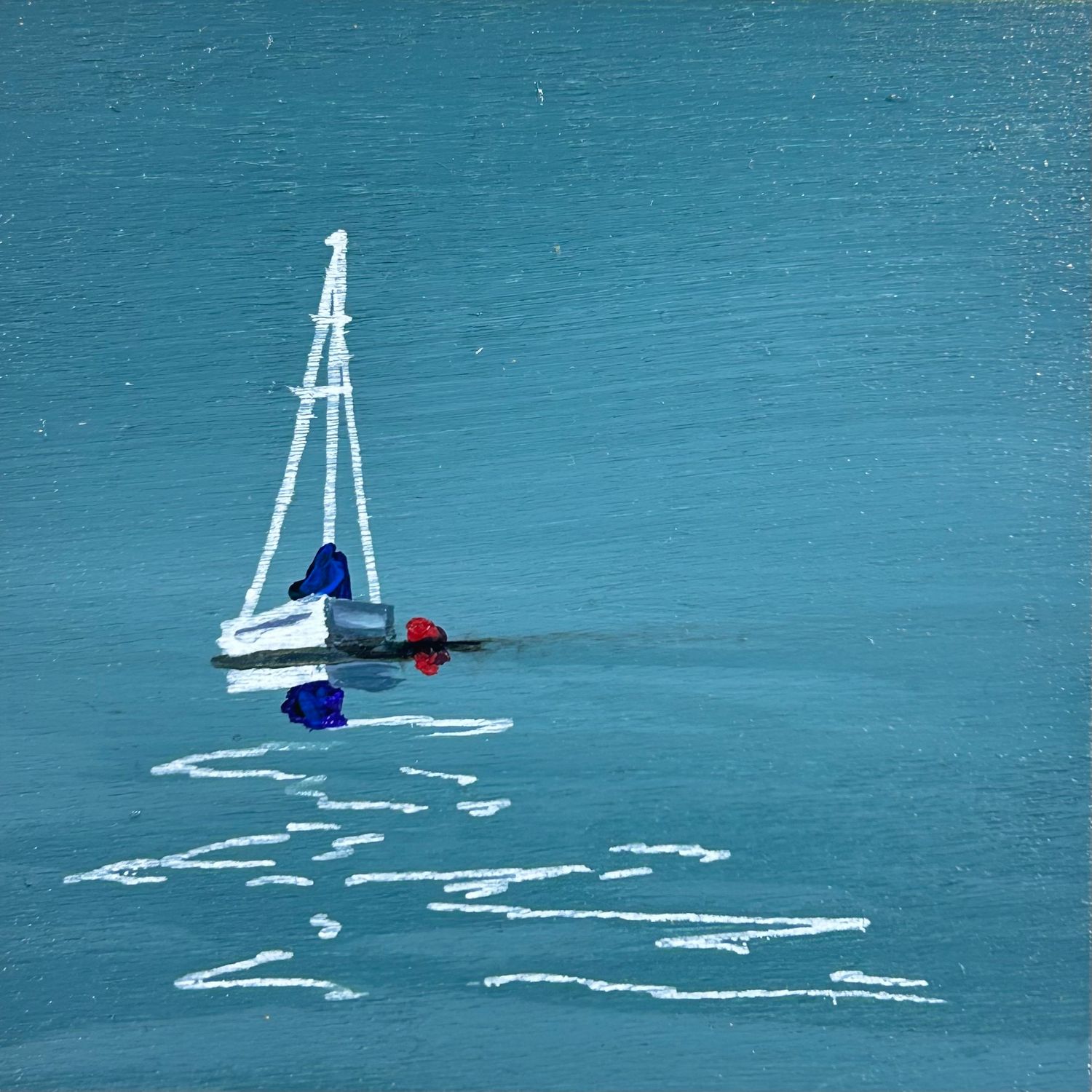 Quietly Moored Mini Painting - Kimberley Eddy Quietly Moored Mini Painting - Kimberley Eddy