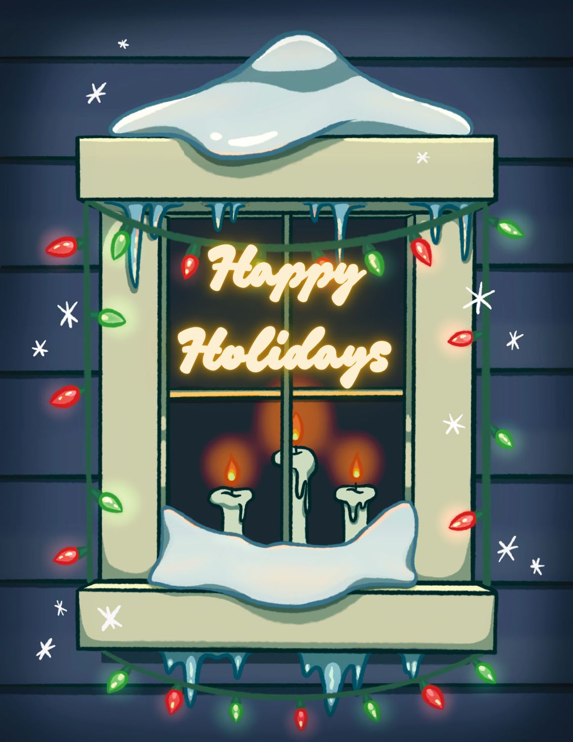 Happy Holidays Window Card - MITM Happy Holidays Window Card - MITM