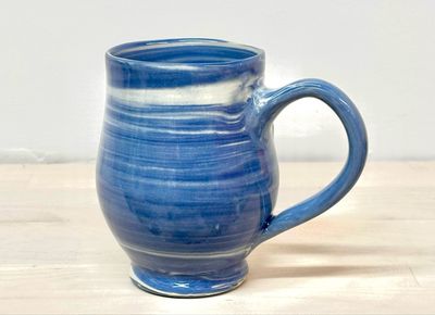 Blue & White Marbled Mug - MITM Blue & White Marbled Mug - MITM