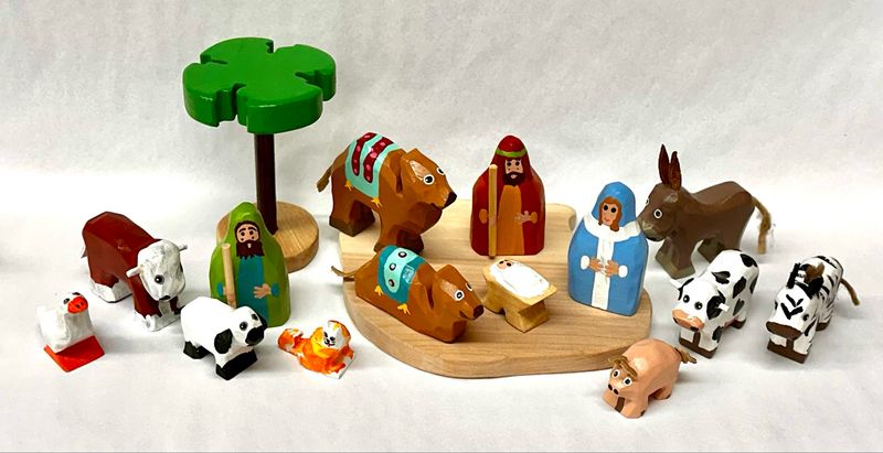 Nativity Set (B) in Bag - Timberdoodle Nativity Set (B) in Bag - Timberdoodle