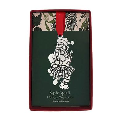 Bagpipe Santa Ornament- Basic Spirit 