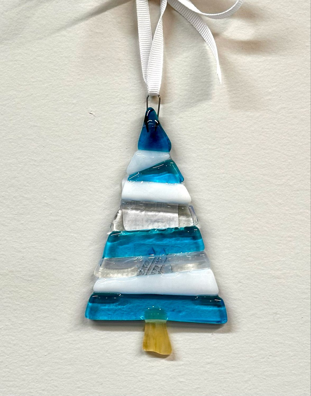 Christmas Tree (Blue &amp; White) Hanging Ornament - Moxy