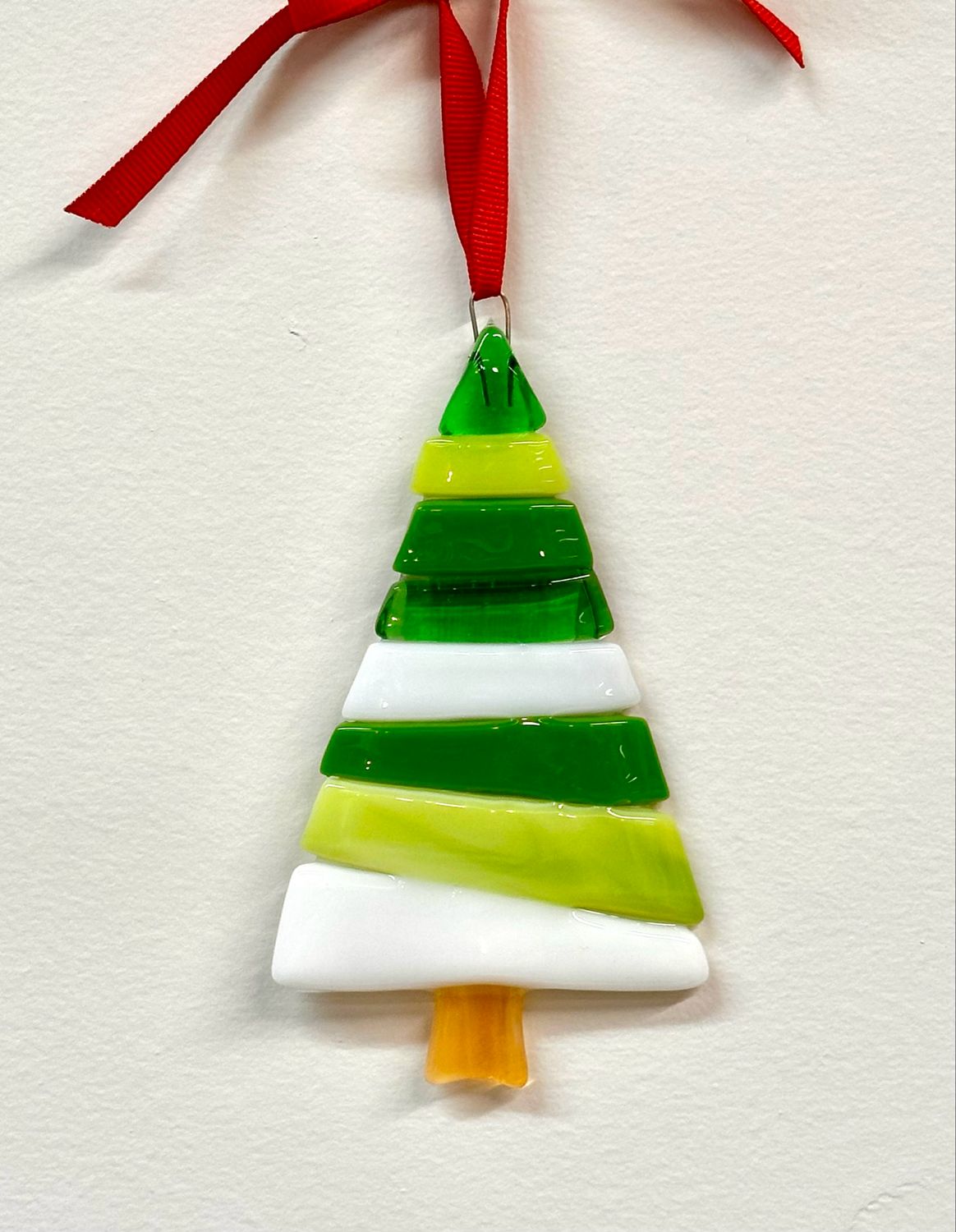 Christmas Tree (Green &amp; White) Hanging Ornament - Moxy