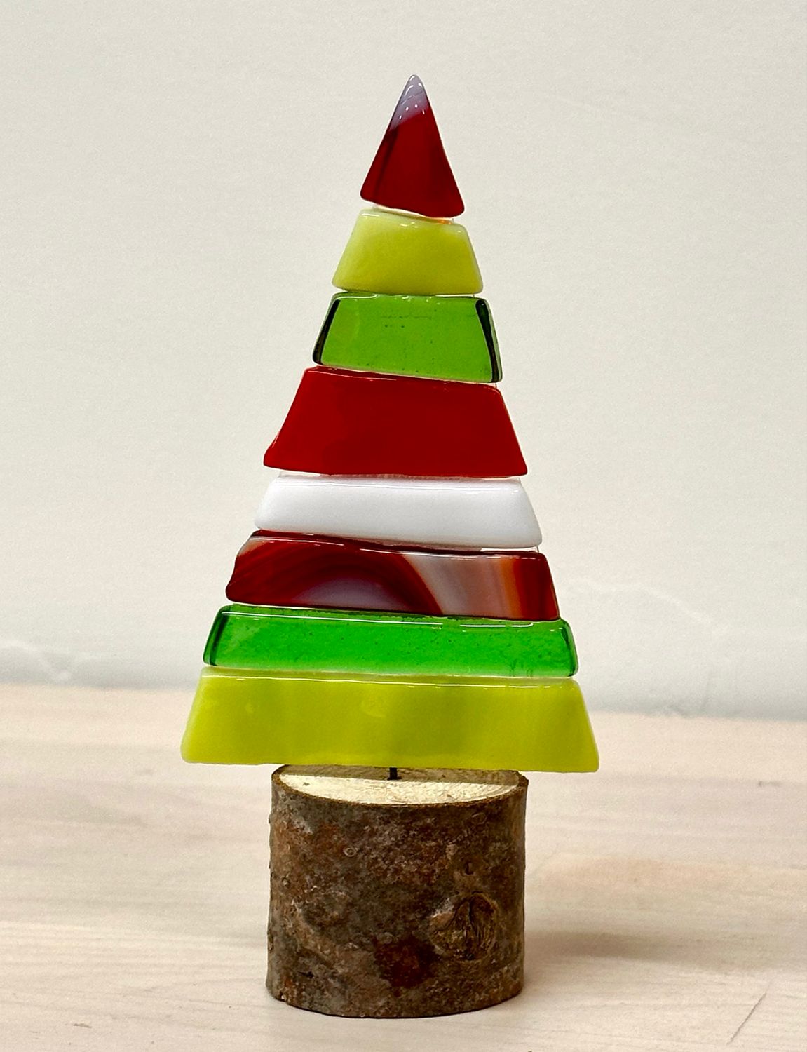 Christmas Tree (Red &amp; Green) on Wood - Moxy