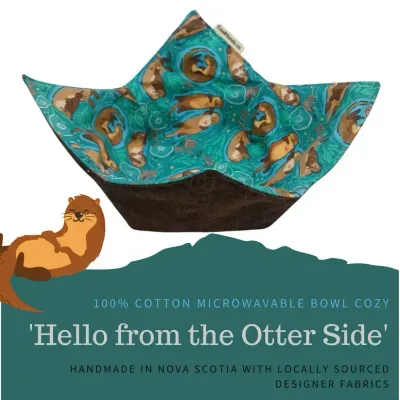 Hello From the Otter Side Bowl Cozy 