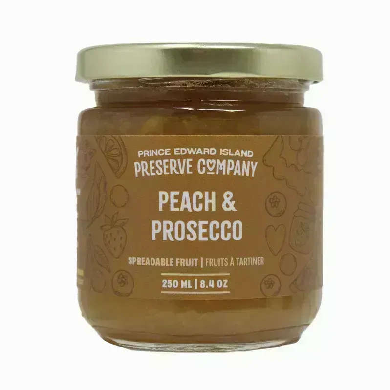 Peach and Prosecco 250ml - PEI Preserves