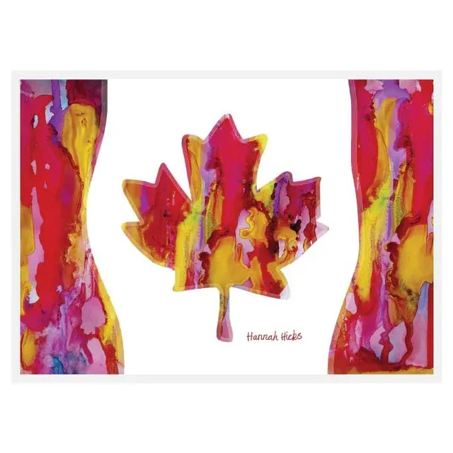 Canada Flag Card- Hannah Hicks 