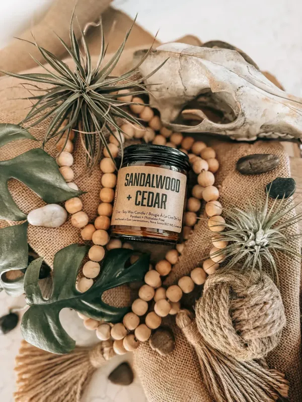 Sandalwood and Cedar - Lawrencetown Candles