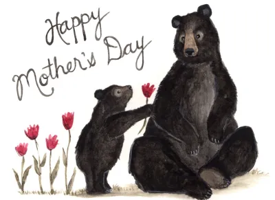 Happy Mother's Day Bears Card - Sarah Duggan Happy Mother's Day Bears Card - Sarah Duggan