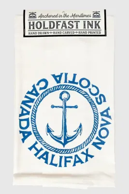 Halifax Rope Anchor Tea Towel