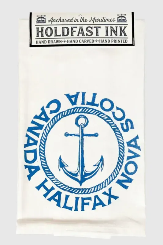 Halifax Rope Anchor Tea Towel Halifax Rope Anchor Tea Towel