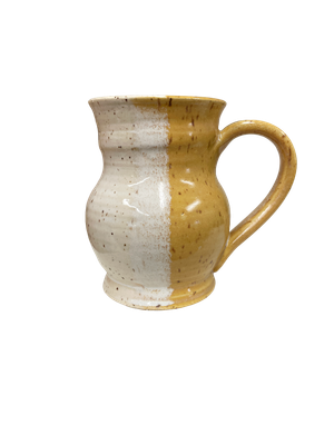 Yellow and White Booty Mug- Alicia Kate Yellow and White Booty Mug- Alicia Kate