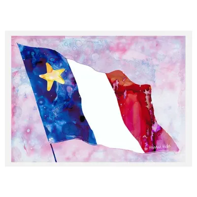 Acadian Flag Card- Hannah Hicks 