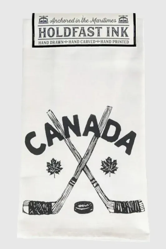 Canada Hockey Sticks Tea Towel Canada Hockey Sticks Tea Towel