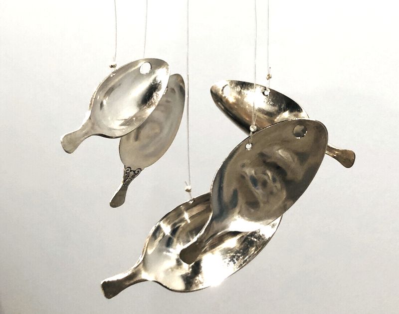 School of Fish Chimes- Hunter St. Silver