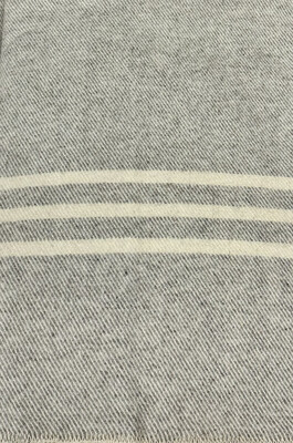 Dark Grey with Stripe MacAusland Throw Dark Grey with Stripe MacAusland Throw