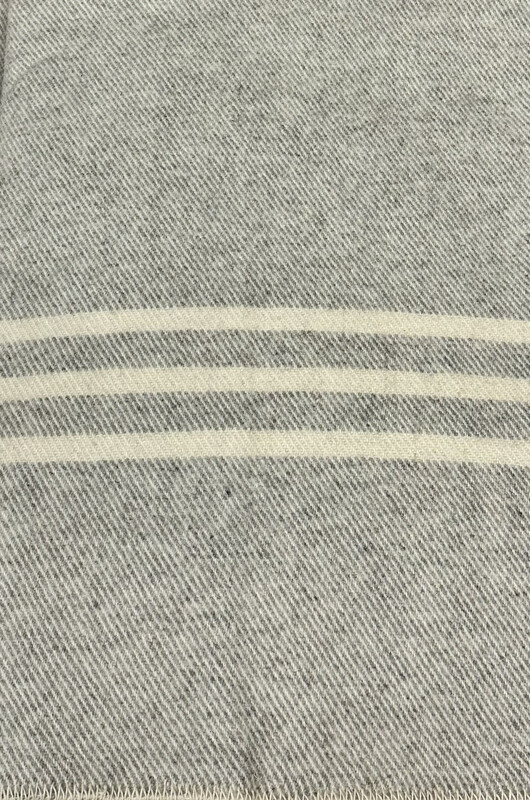 Dark Grey with Stripe MacAusland Throw Dark Grey with Stripe MacAusland Throw