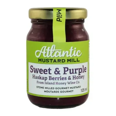 Sweet & Purple, Haskap & Honey Mustard- Atlantic Mustard Mill Sweet & Purple, Haskap & Honey Mustard- Atlantic Mustard Mill