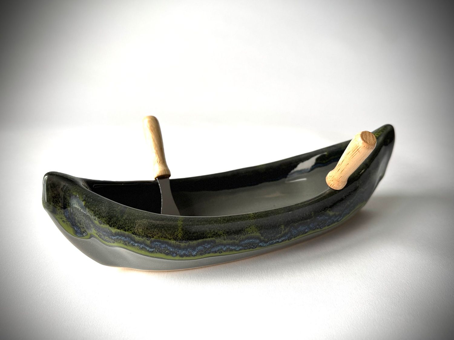 Forest Floor Canoe Dip Pot -Maxwell Forest Floor Canoe Dip Pot -Maxwell