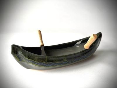 Forest Floor Canoe Dip Pot -Maxwell Forest Floor Canoe Dip Pot -Maxwell