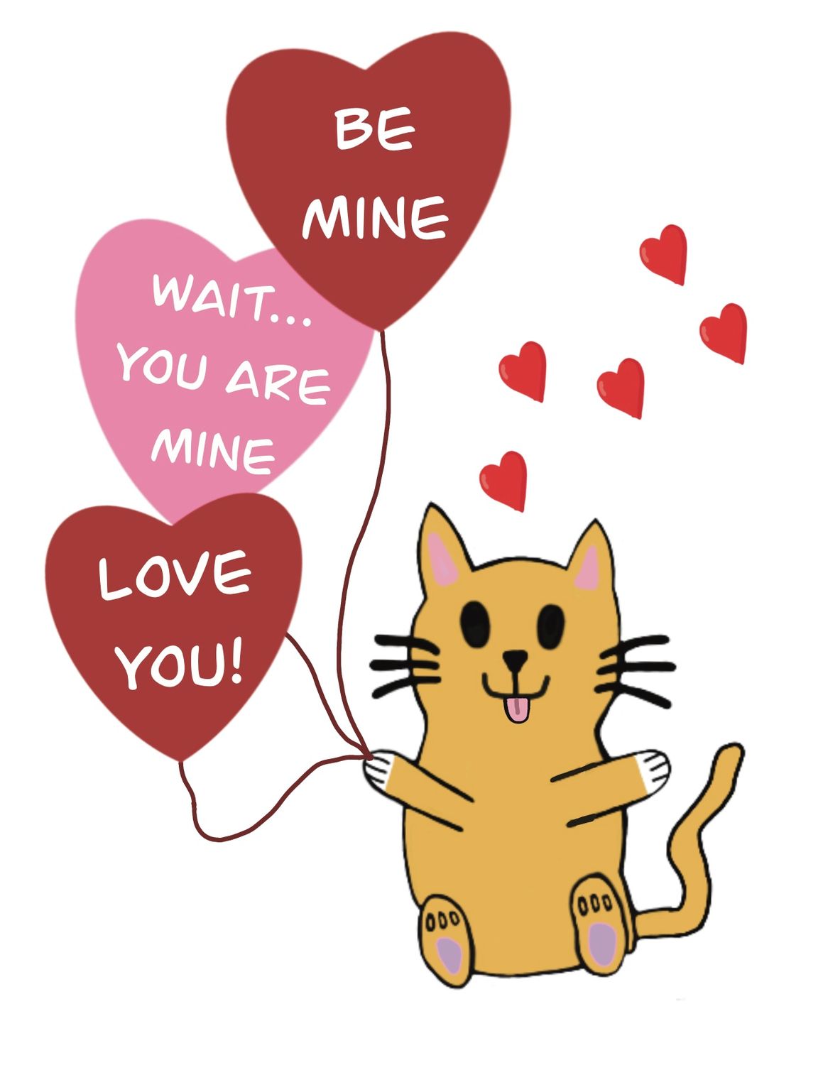Be Mine...Wait Card - Halicat Be Mine...Wait Card - Halicat