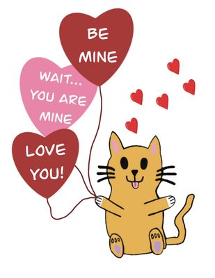 Be Mine...Wait Card - Halicat