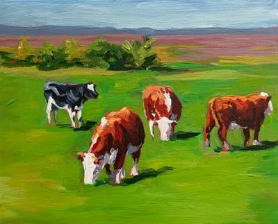 Cows Along the Bay - Susan Sweet