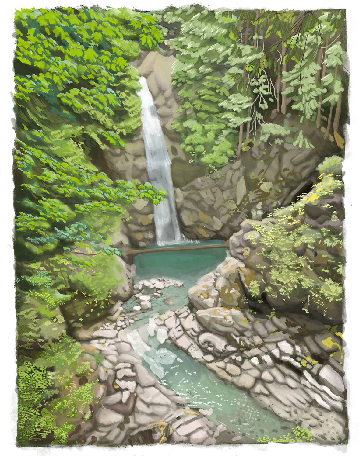 Waterfall Print 8x10 - MITM Waterfall Print 8x10 - MITM
