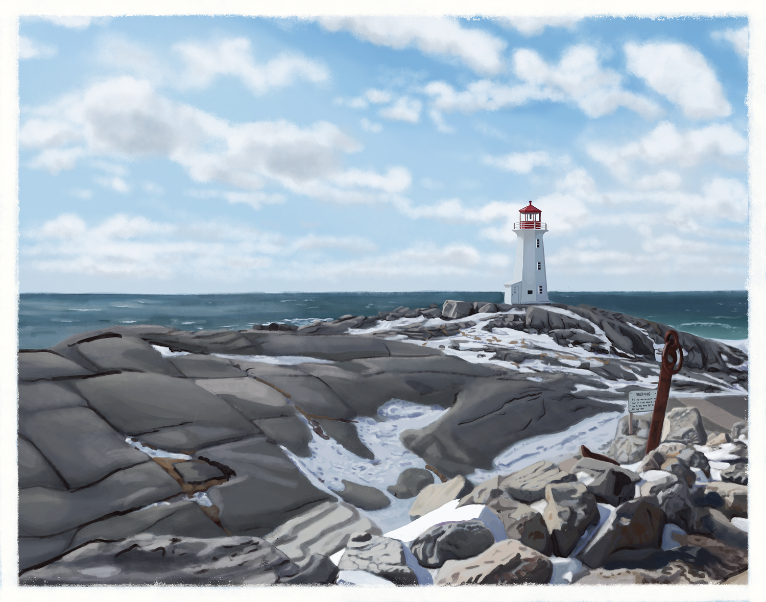 Peggy's Cove Winter 8x10 Print - MITM